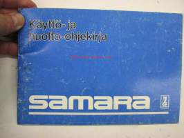 Samara -käyttö- ja huolto-ohjekirja