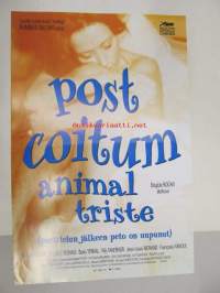 Post coitum animal triste -elokuvajuliste, Brigitte Roüan, Patrick Chesnais, Boris Terral, Nils Tavernier