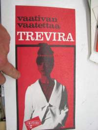 Vaativan vaatettaa Trevira -Trevira kuidut (Farbwerke Hoechst AG) -esite