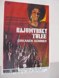 Rajumyrsky tulee - Orkanen kommer -elokuvajuliste, Muriel Smith, Phyllis Konstam, David Cole, George Fraser