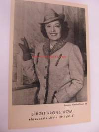 Birgit Kronström -elokuvapostikortti, Suomen Filmiteollisuus SF elokuvasta