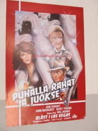 Puhalla rahat ja juokse - Blåst i Las Vegas -elokuvajuliste, Jon Voigt, Ann-Margaret, Hal Ashby