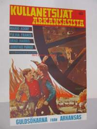 Kullanetsijät Arkansasista - Guldsökarna från Arkansas -elokuvajuliste, Mario Adorf, Fulvia Franco, Brad Harris