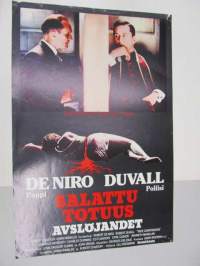 Salattu totuus - Avslöjandet -elokuvajuliste, Robert De Niro, Robert Duvall, Ulu Grosbard