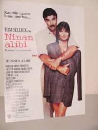 Ninan alibi - Hennes alibi -elokuvajuliste, Tom Selleck, Paulina Porizkova, Bruce Beresford