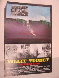 Villit vuodet - De vilda åren -elokuvajuliste, Jan-Michael Vincent, William Katt, John Milius