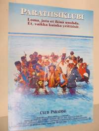 Paratiisiklubi -elokuvajuliste, Robin Williams, Peter O'Toole, Twiggy, Harold Ramis