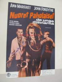 Nuoret paholaiset - De unga djävlarna -elokuvajuliste, Ann-Margret, John Forsythe, Douglas Heyes