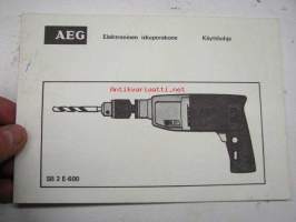 AEG Elektroninen iskuporakone - Käyttöohjekirja