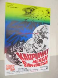 Kaupunki meren syvyydessä - Staden i havets djup -elokuvajuliste, Stuart Whitman, Rosemary Forsyth, Irwin Allen