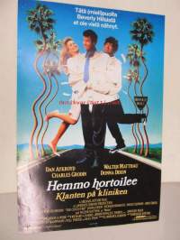 Hemmo hortoilee - Klanten på kliniken -elokuvajuliste, Dan Aykroyd, Walter Matthau, Michael Ritchie
