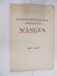 Hingstuppfödningsanstalten Wången 1903-1943