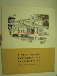 Finska Socker Ab (Suomen Sokeri Oy) årsberättelse 1958 -vuosikertomus