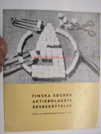Finska Socker Ab (Suomen Sokeri Oy) årsberättelse 1960 -vuosikertomus