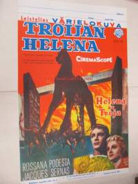 Troijan Helena - Helena av Troja -elokuvajuliste, Rossana Podesta, Jacques Sernais