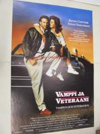 Vamppi ja veteraani -elokuvajuliste, Kevin Costner, Susan Sarandon, Ron Shelton