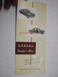 Ford Consul Zephyr Six -myyntiesite