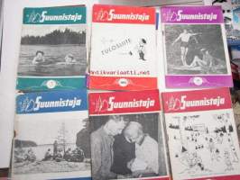 Suunnistaja-lehtiä 1950-luvun alkupuolelta 15 kpl