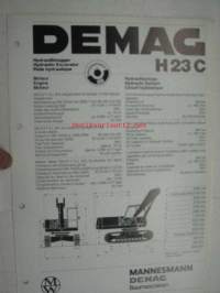 Mannesmann Demag H23C Hydraulic Excavator -myyntiesite
