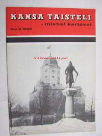 Kansa Taisteli 1962 nr 3, Valo Nihtilä - Puolueettomuutemme edellytyksistä, A. Ojala - Vastaisku Viipurin valleilla, Sulo Pasanen - Kaksintaistelu Saarimäessä,