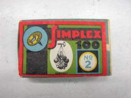 Simplex 100 nr 2 nastapakkaus 1930-luvulta
