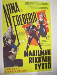 Maailman rikkain tyttö - Världens rikaste flicka -elokuvajuliste, Nina, Fredrik, Lau Lauritzen