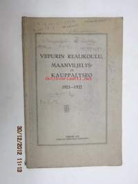 Viipurin Realikoulu, maanviljelys- ja kauppalyseo 1921-1922