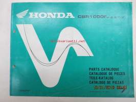 Honda CBR1000Fp,r,s,t,v Parts Catalogue -varaosaluettelo