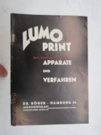 Lumo print Apparate und Verfahren -kopiokoneita, esite