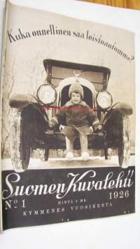 Suomen Kuvalehti 1926 nr 1, Bolanderin kravatti, Sakari Pälsi, Alma Fohström, Lallukka: Taiteilijain talo.