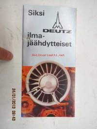 Deutz ilmajäähdytteiset moottorit -myyntiesite