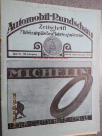 Automobil-Rundschau - Zeitschrift des Mitteleuropäischen Motorwagen-Vereins, Mitte November 1913 -varhainen autolehti