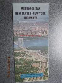 Metropolitan New Jersey - New York Highways -kartta