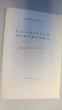 Paperipuun vientikysymys