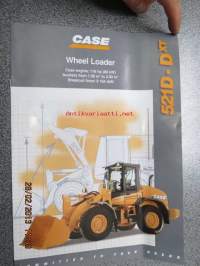 Case 521D-Dxt wheelloader / pyöräkuormaaja -myyntiesite