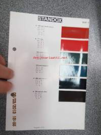 Standox Seat 2 värimallit 1973/74 lisäykset mallikirjaan