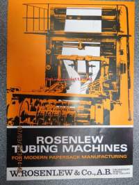 Rosenlew Tubing machines for modern papersack Pori Finland esite englanniksi