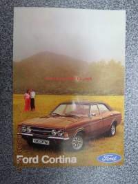 Ford Cortina -alkuperäinen maahantuojan mainospostikortti