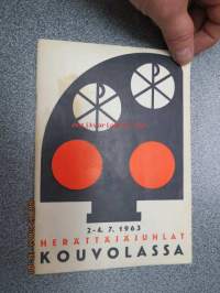 Herättäjäjuhlat Kouvola 2-4.7.1963 Juhlaopas