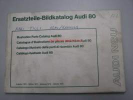 Ersatzteile-Bildkatalog Audi 80 - Illustration Parts Catalog -varaosaluettelo