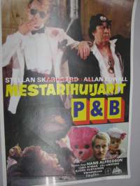 Mestarihuijarit P&B -elokuvajuliste, Stellan Skarsgård, Allan Edwall, Hans Alfredson
