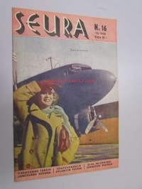 Seura 21. 4. 1948 nr 16 sis. mm. seur. artikkelit / kuvat / mainokset; Turkin suurlähettiläs, Suomen suurin pesula, kääpiöt, nyrkkeilijä Elis Ask, Silvikrin -mainos