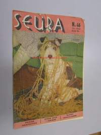 Seura 14. 11. 1945 nr 46 sis. mm. seur. artikkelit / kuvat / mainokset; Veikko Kolula, Leo Tiainen, Erkki Vuorela, Madame Tussaud'n vahakabinetti, SElekta