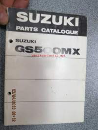 Suzuki GS500MX parts catalogue -varaosaluettelo