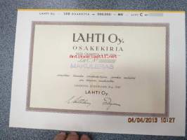 Lahti Oy, Lahti 1947, 2 000 mk -osakekirja