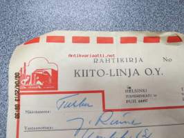 Kiito-linja -rahtikirja 4.2.1953