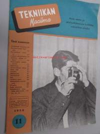 Tekniikan Maailma 1954 nr 11 koeajossa Skoda 1200, kaitafilmaus II osa, koekuvaus Contaflex
