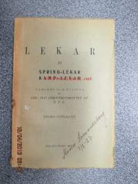 Lekar II spring-lekar, kamp-lekar - samlade och utgivna av Lek- ochidrottsutskottet av FFF