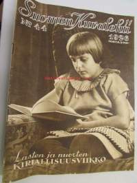 Suomen Kuvalehti 1926 nr 44, lasten kirjallisuusviikko, Akseli Gallen-Kallelan kolme kuoleman taulua, persialaista lampaista tietokirjan kansiksi