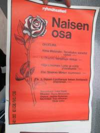 Naisen osa / Ryhmäteatteri -juliste